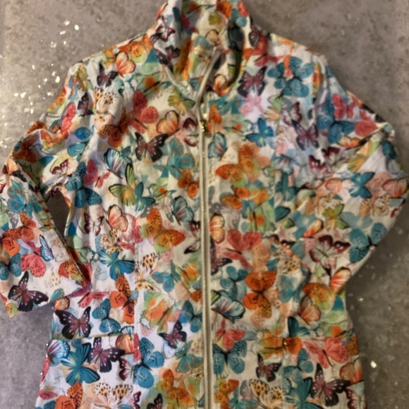 DRAPERS AND DAMONS WHITE SUMMER COAT - Picture 2 of 3